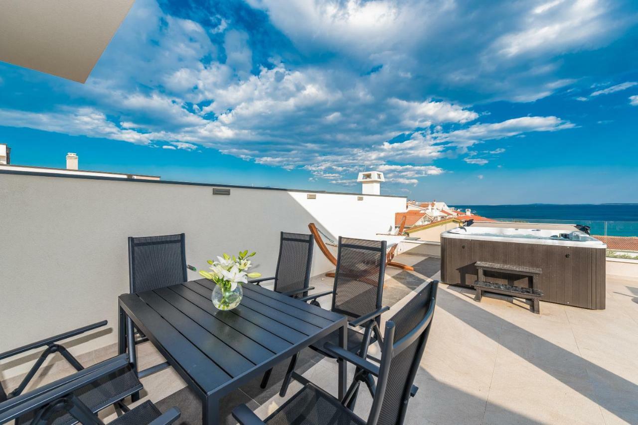Apartament Luxury Penthouse Mandre Zewnętrze zdjęcie